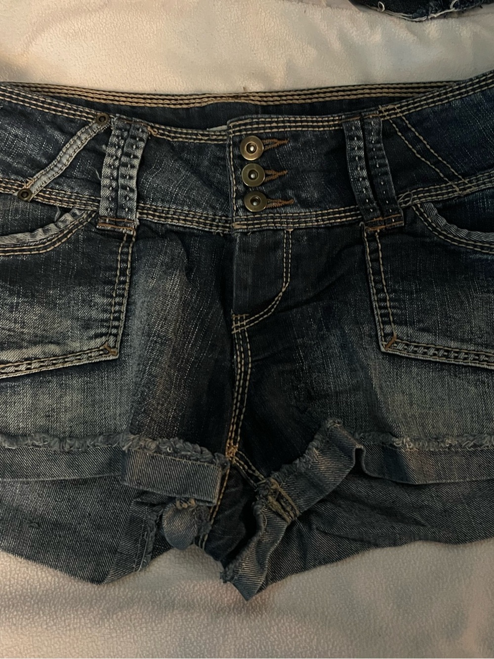 Mudd Dark Blue Denim Jean Shorts